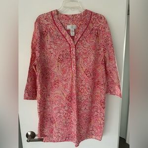 Karen Neuburger swimsuit coverup/lounge dress, size L